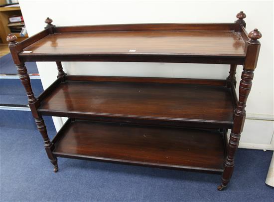 A late Victorian mahogany buffet W.136cm